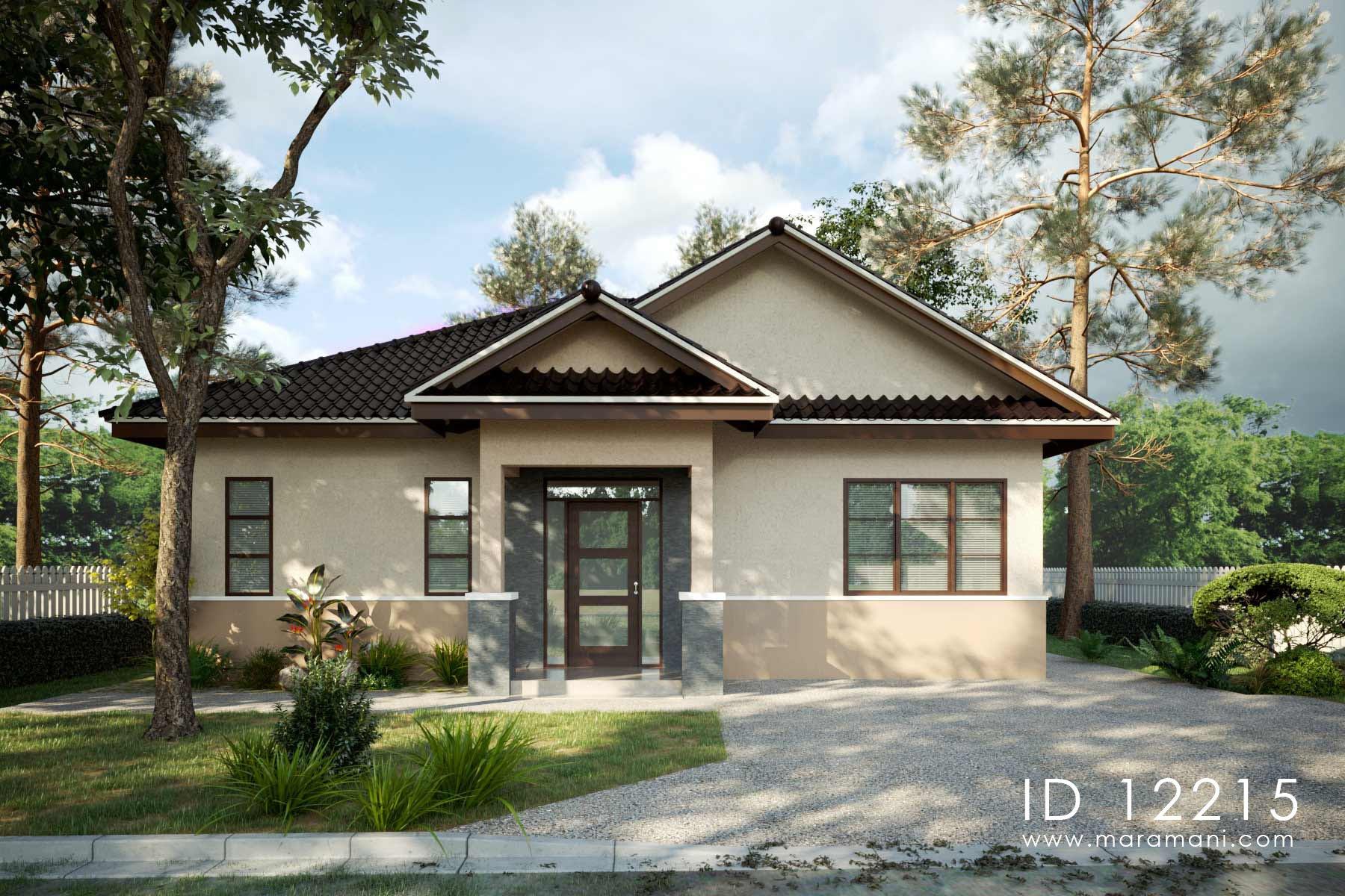 2 Bedroom Family House - Id 12215 - House Plans By Maramani