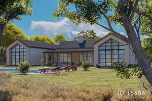 5 bedroom with 6 bathroom house plan - ID 15606