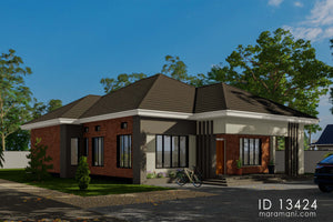 3 Bedroom 4 Bath House Plan - ID 13424