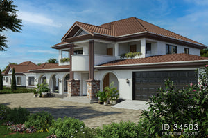 4 Bedroom modern house design - ID 34503