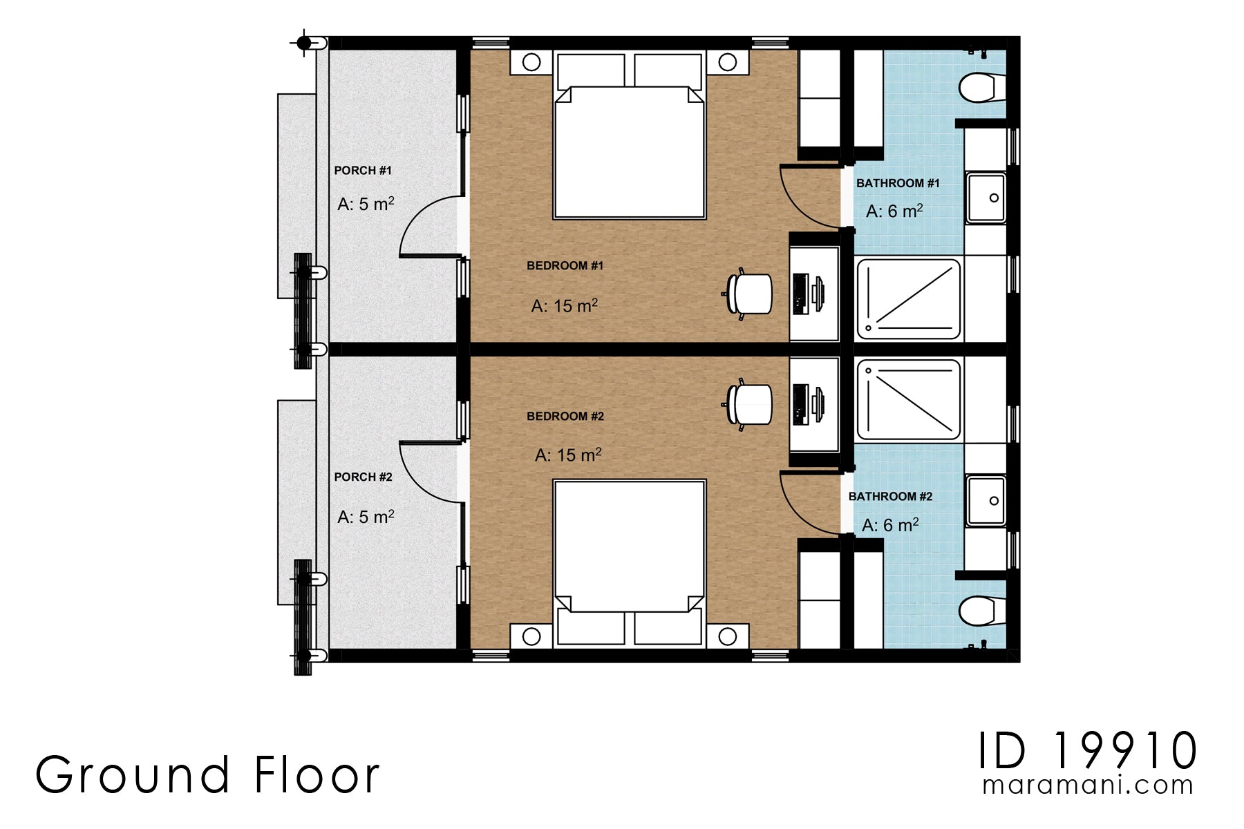 One Bedroom Duplexes with Pavilion Lodge - ID 19910