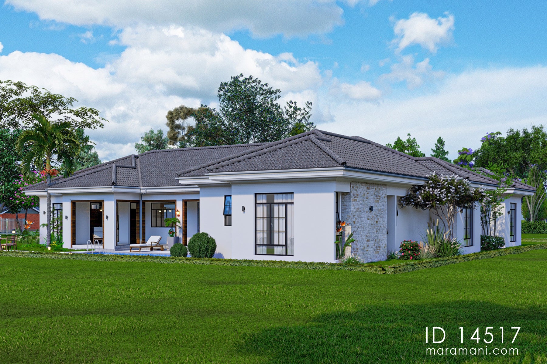 4-Bedroom house Plan - ID 14517