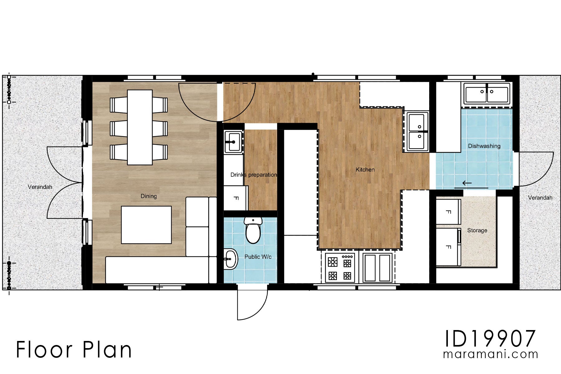 A Spacious and Versatile One-Story Design- ID 19907