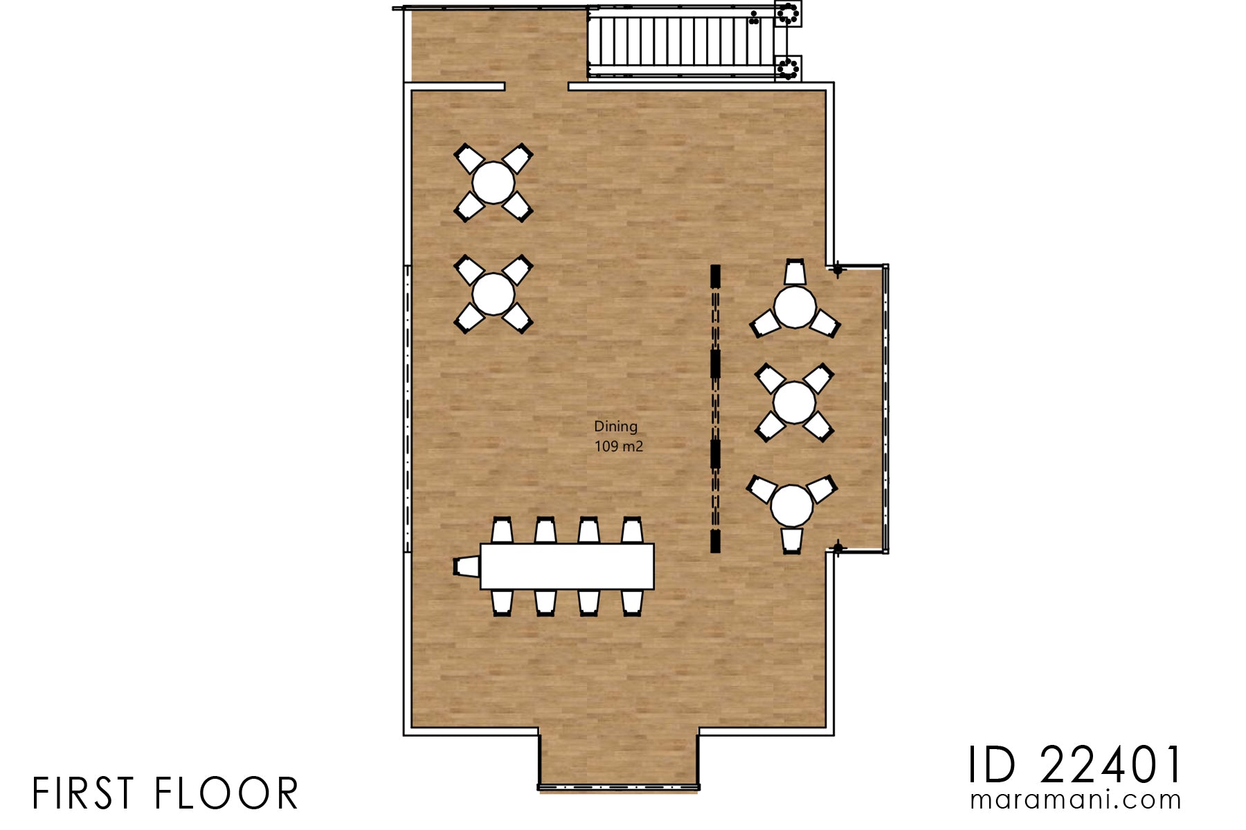 Two-Storey 2 Bedroom House Plan - ID 22401