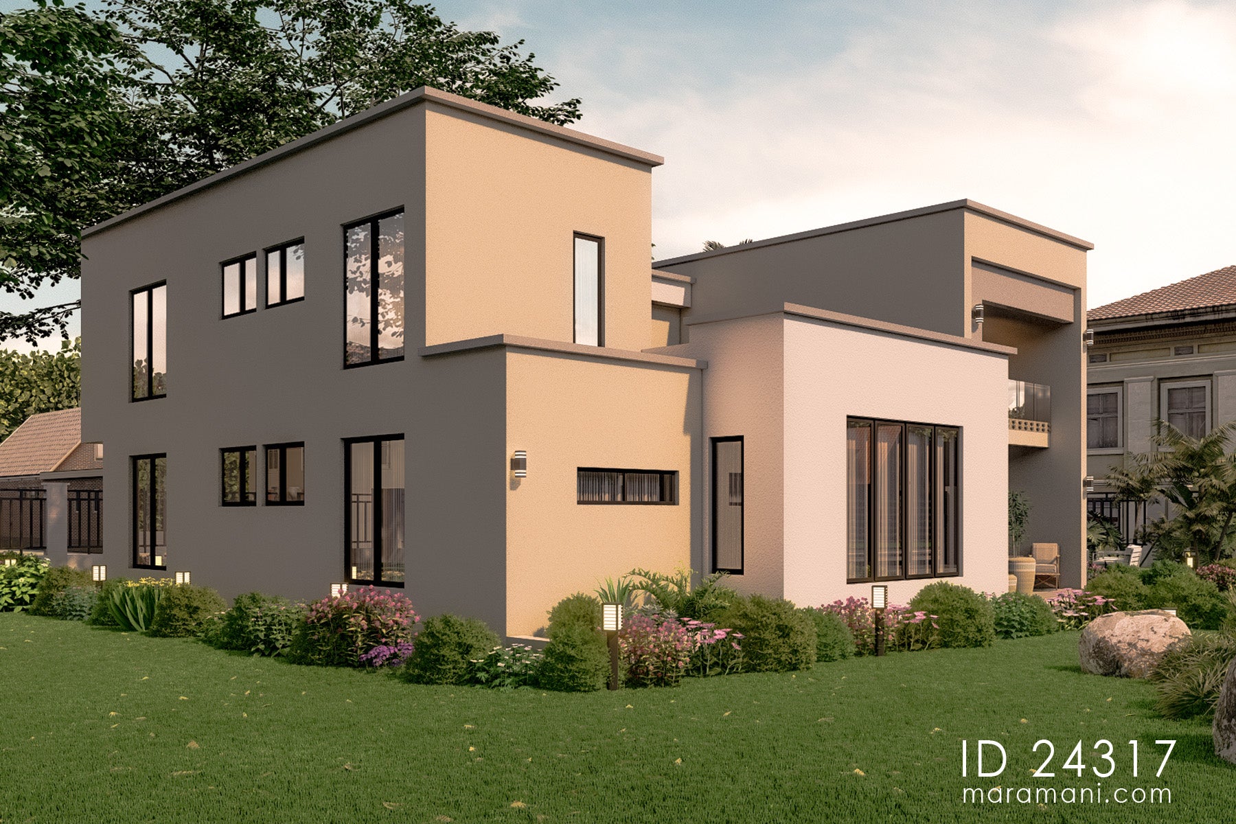 4-Bedroom Two-Story House Plan - ID 24317