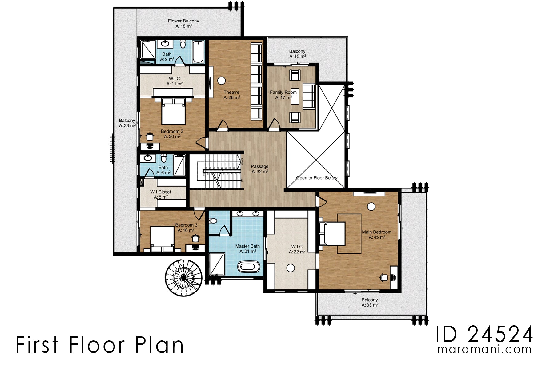 Luxury 4-Bedroom Contemporary House Plan – ID 24524