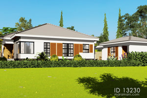 Single-Story 3-Bedroom House Plan - ID 13230