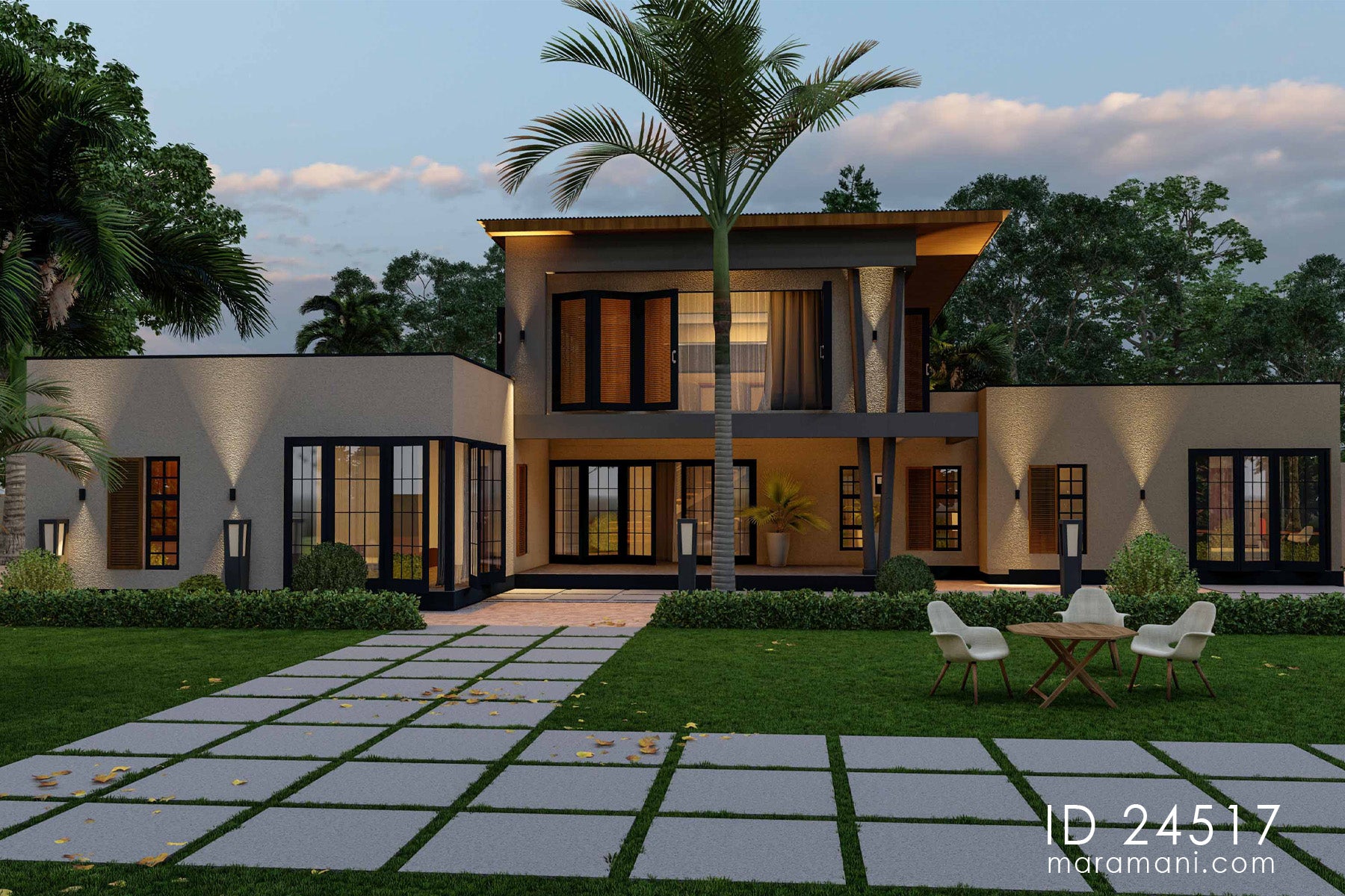 Modern 2 Storey 4 Bedroom House Id 24517 Plans By Maramani 9513