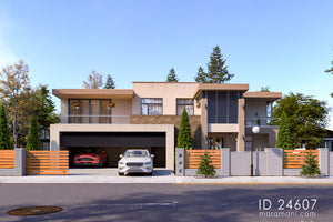 Modern 4 Bedroom Double Storey House - ID 24607