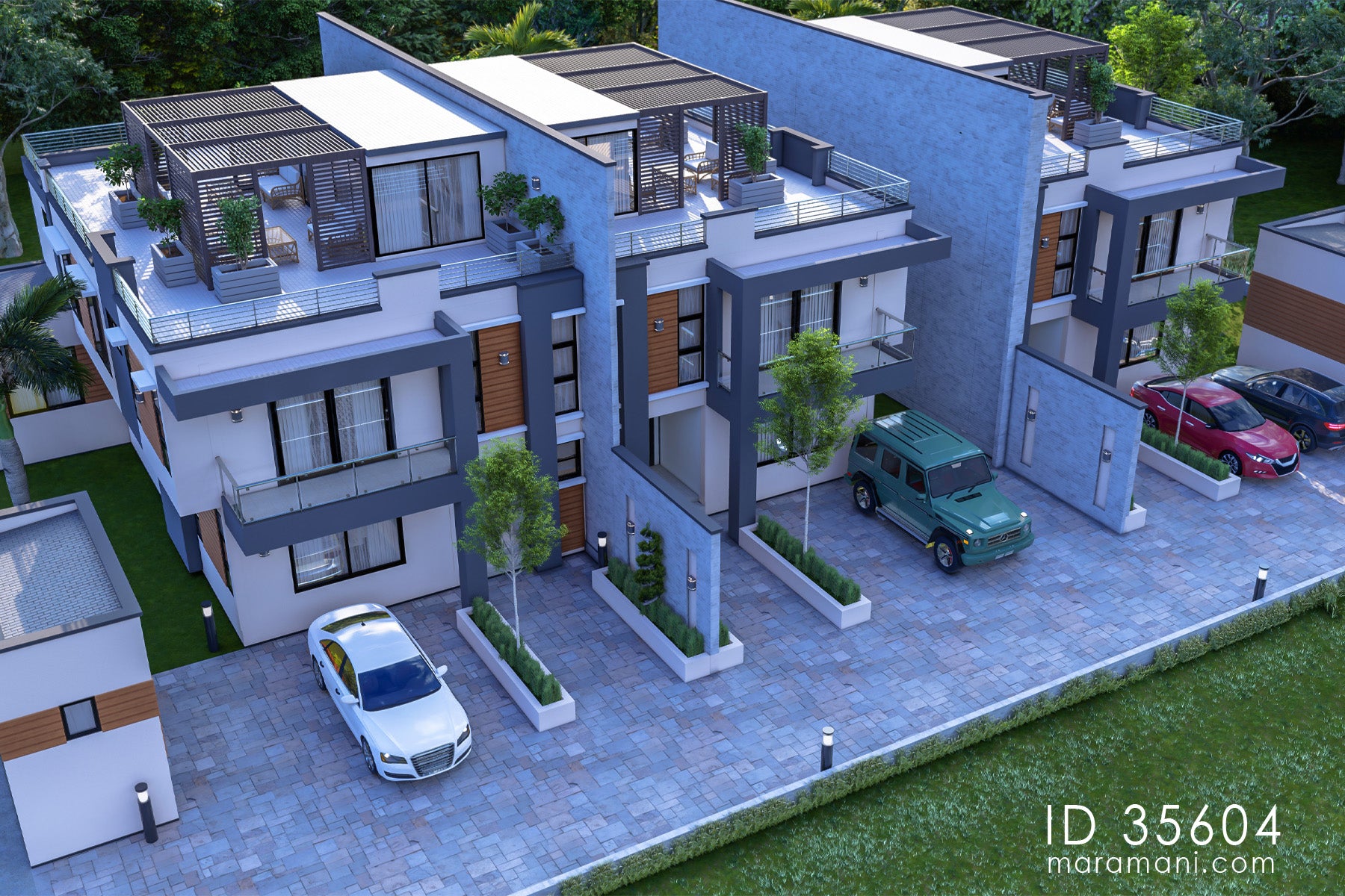 Modern 5 Bedroom Apartment - ID 35604