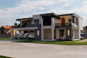 Modern 5 Bedroom Double Storey House - ID 25506