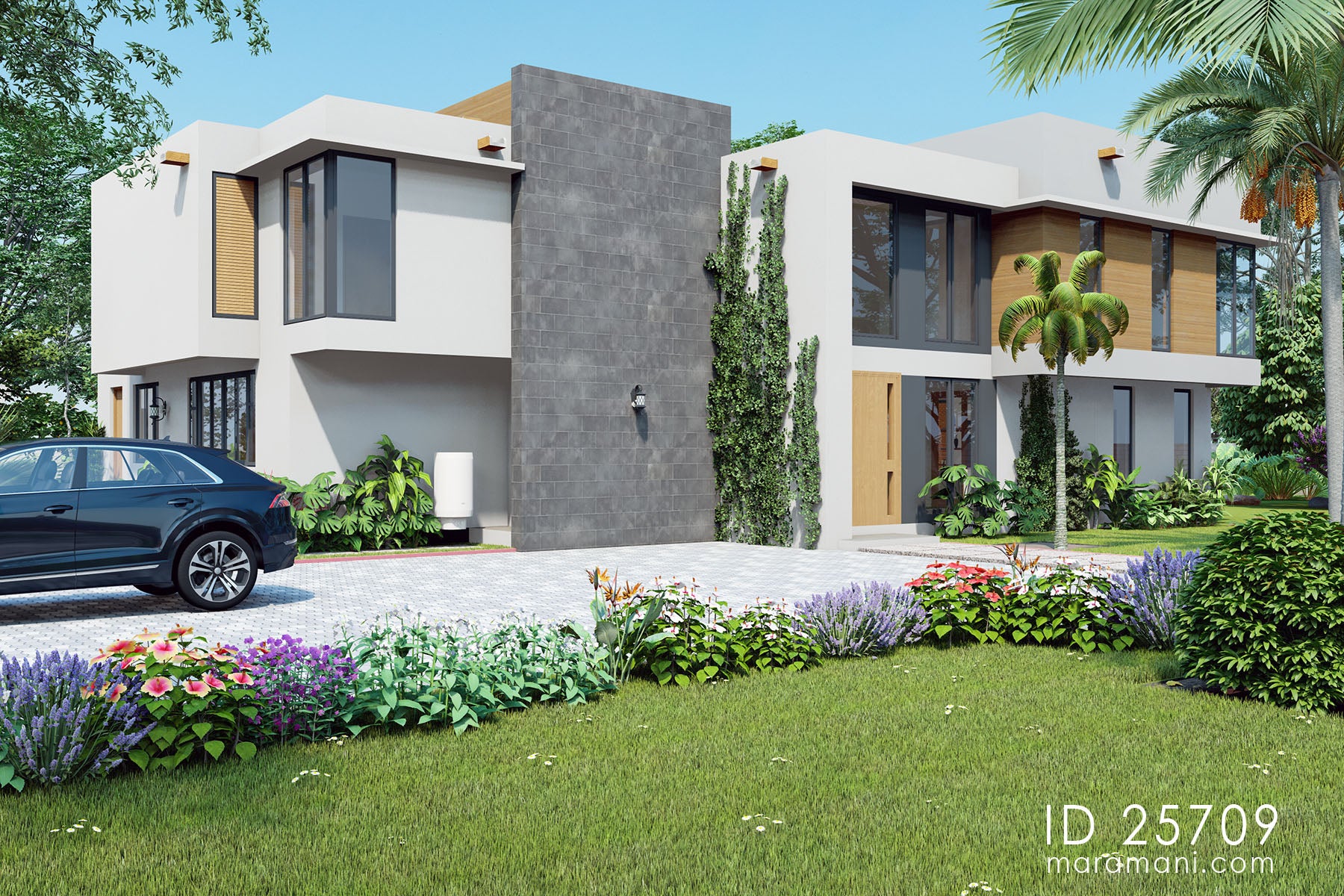 Modern 5 Bedroom Mansion Design - ID 25709 - Designs by Maramani