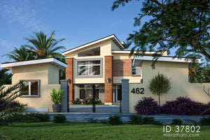 Modern house plan 7 bedrooms - ID 37802