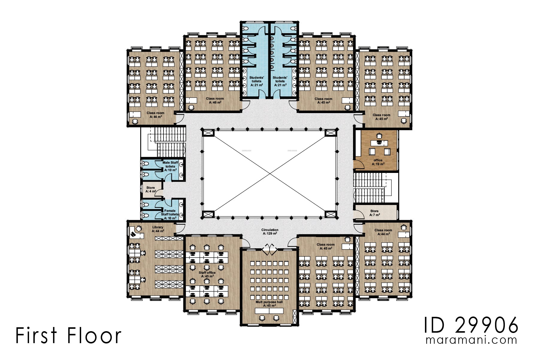 School Building Design - ID 29906