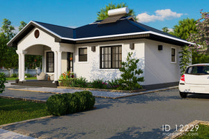 Tanzanian 2-Bedroom House Plan - ID 12229