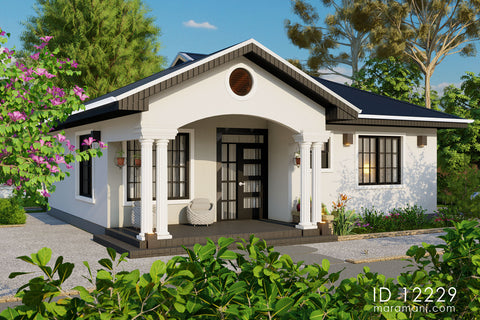 Tanzanian 2-Bedroom House Plan - ID 12229 - Designs Maramani