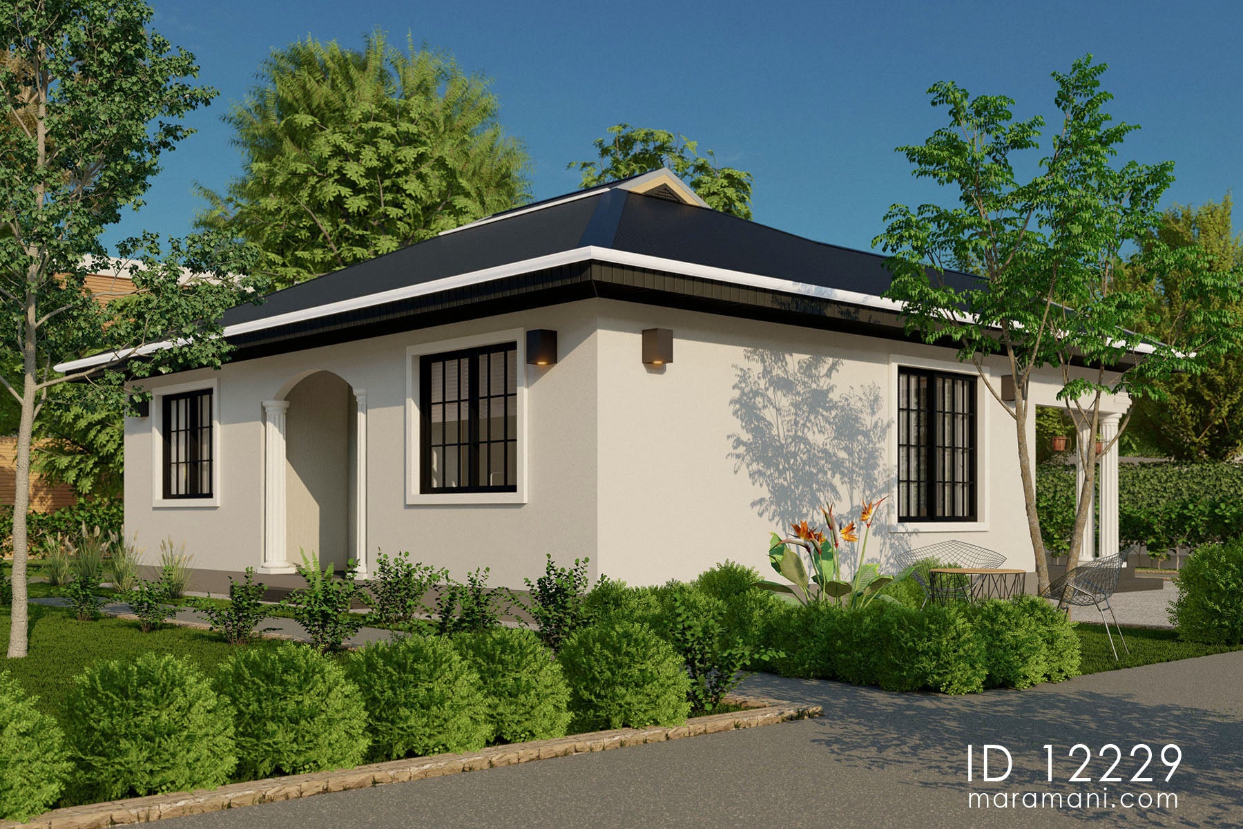 Tanzanian 2-Bedroom House Plan - ID 12229