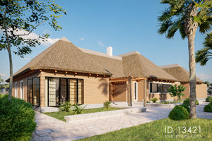 Thatch roof 3 bedroom house - ID 13421