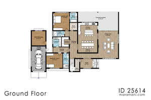 Two-storey 5 bedroom house plan - ID 25614 - Designs Maramani