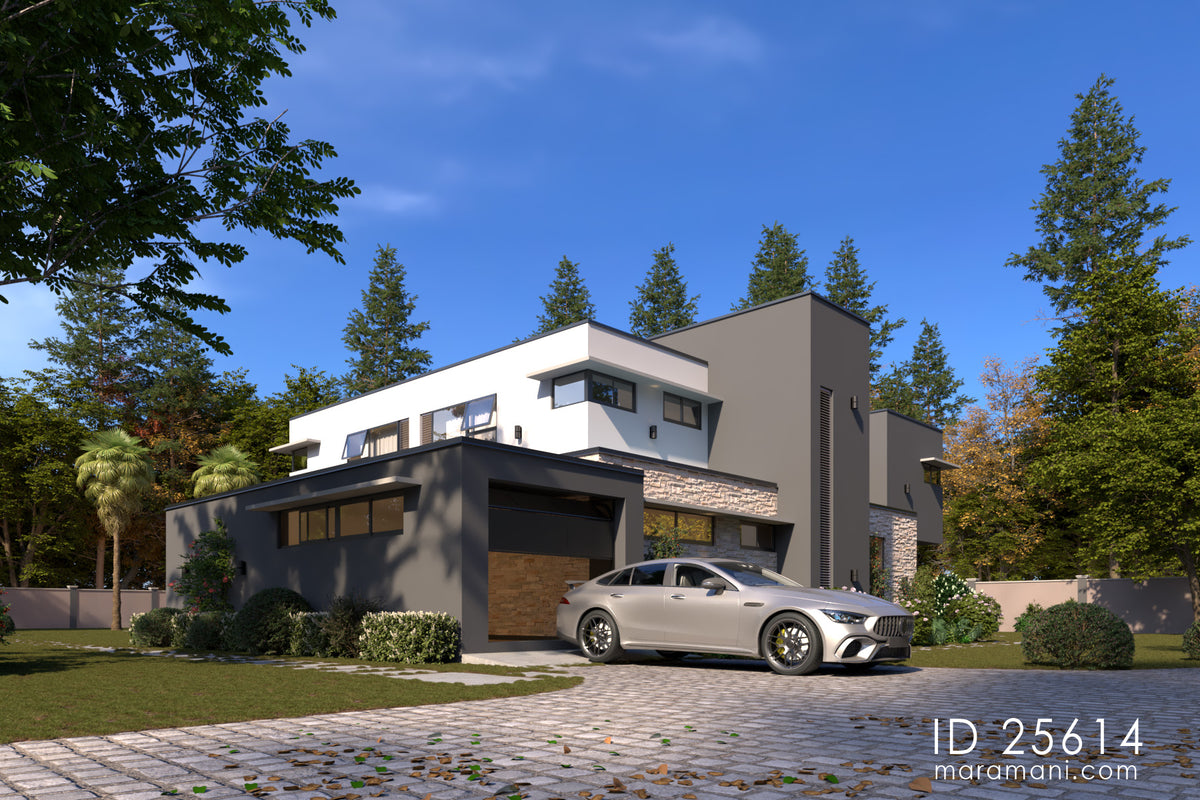 Two-storey 5 bedroom house plan - ID 25614 - Designs Maramani