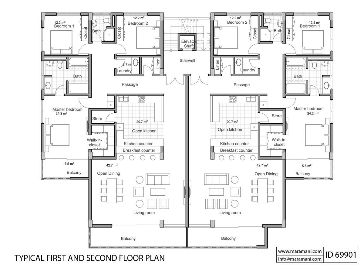 6 Story Apartment Design - ID 69901