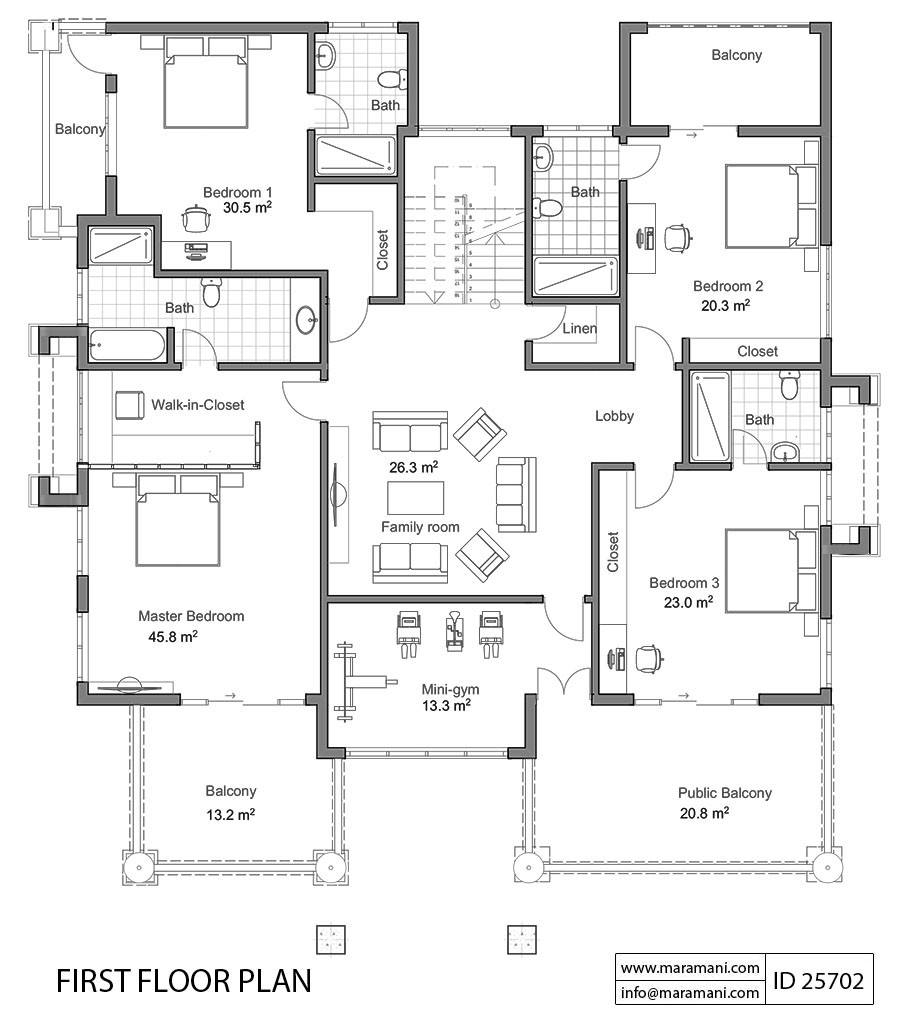 5 Bedroom House Plan - ID 25702