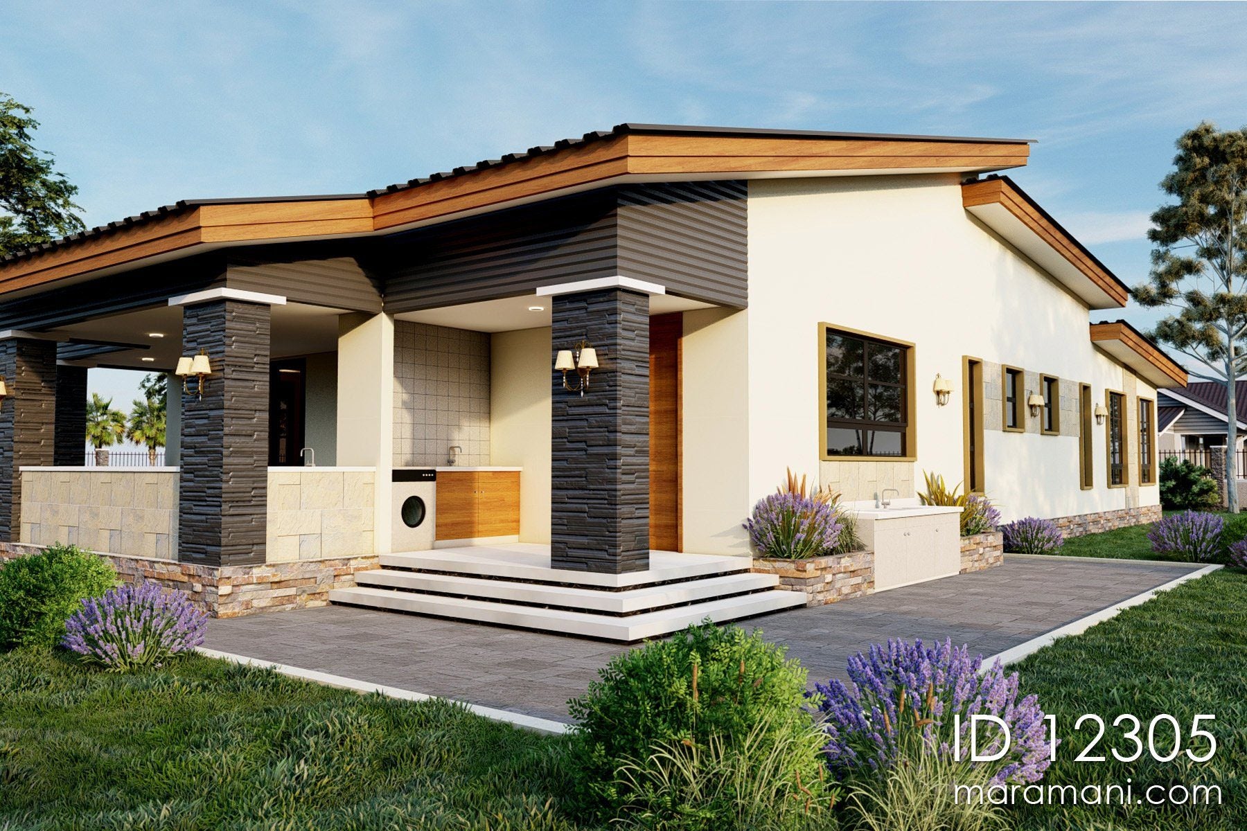 2 bedroom  house design - ID 12305