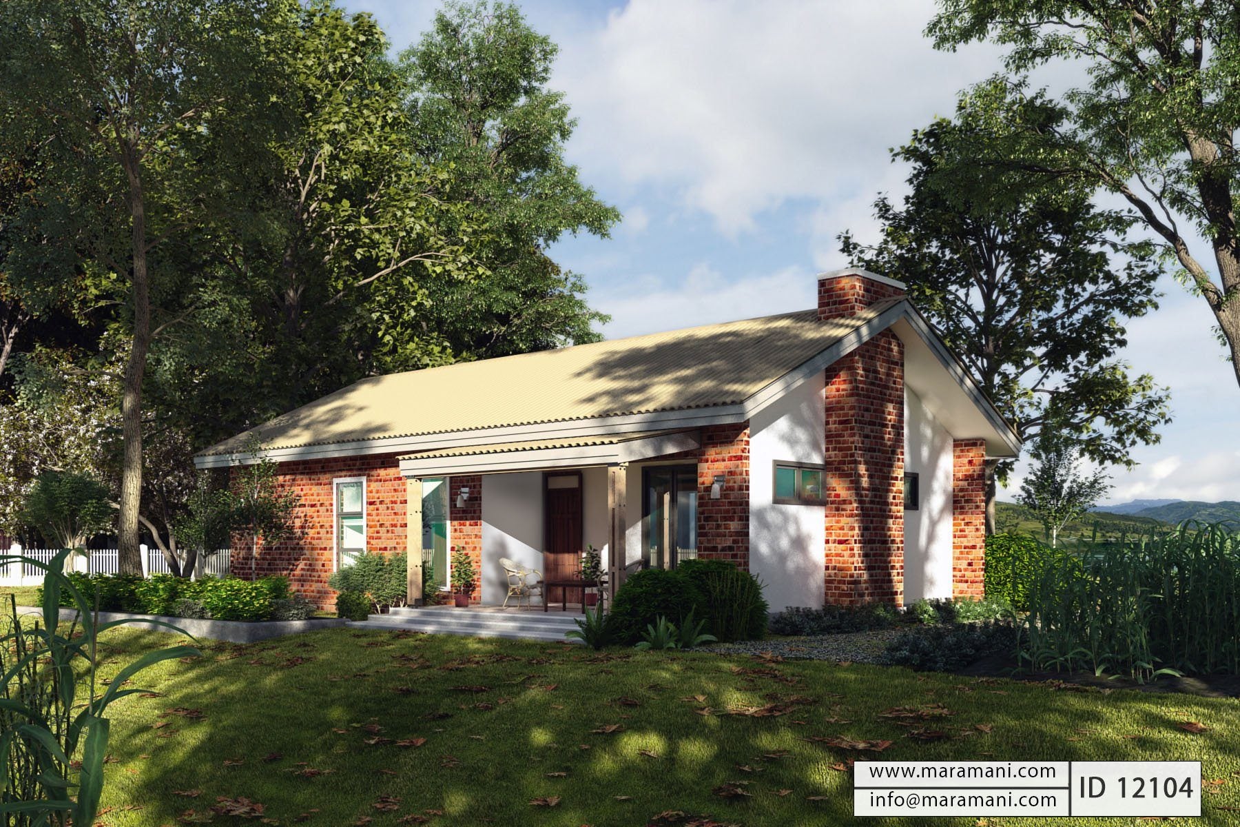 2 bedroom house plan - ID 12104