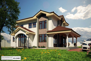 3 bedroom house plan - ID 23401