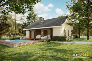 3 bedroom gable roof house - ID 13217