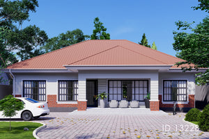 3 bedroom 2 bathroom house design - ID 13228