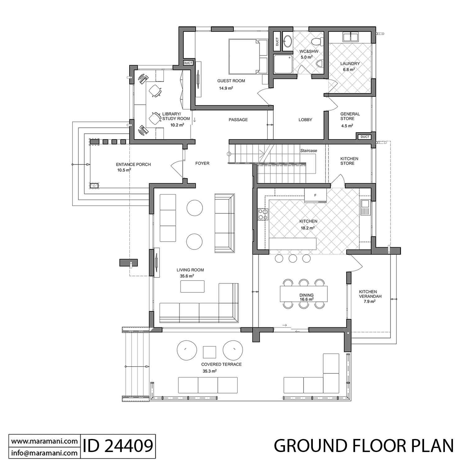 4 bedroom House Plan - ID 24409