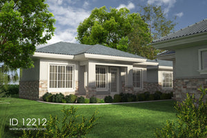 Boys quarters 2 bedroom plan - ID 12212