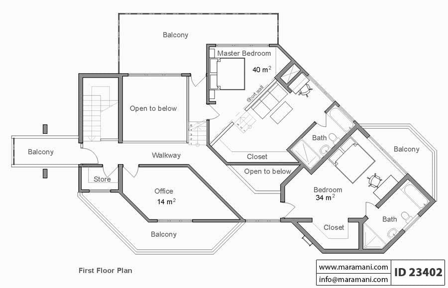 3 Bedroom House Plan - ID 23402