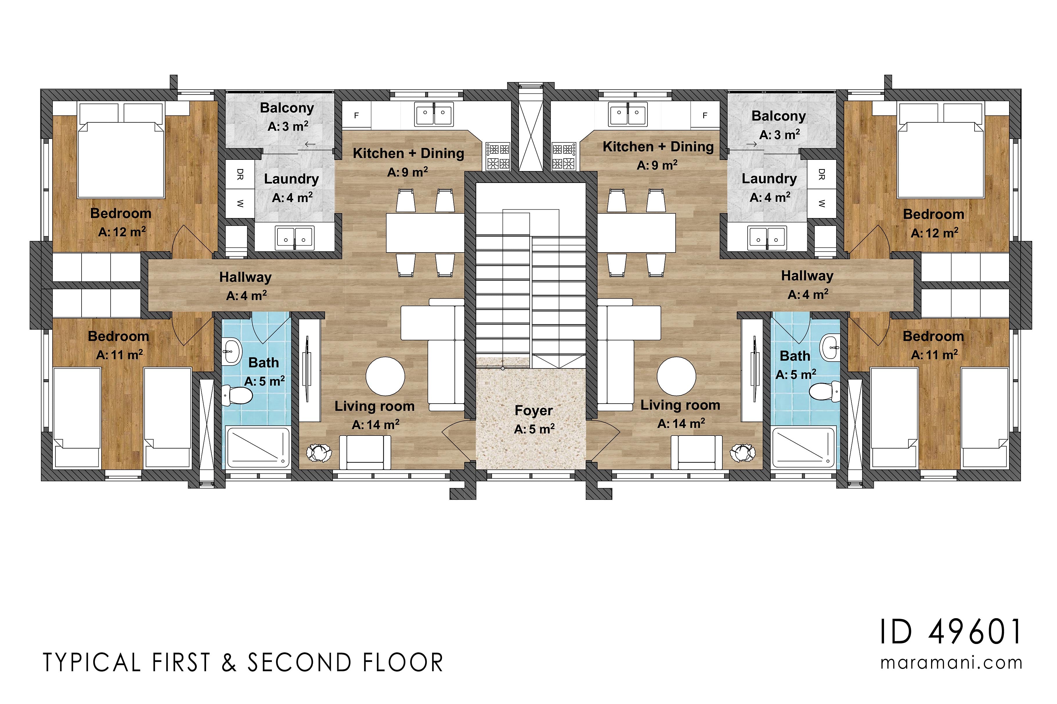 2 Bedroom Apartments - ID 49601