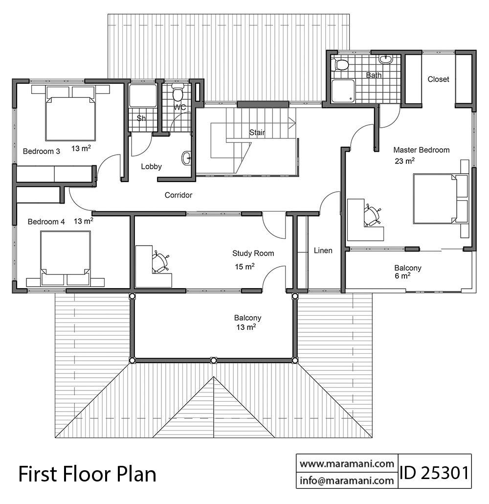 5 Bedroom House Plan - ID 25301