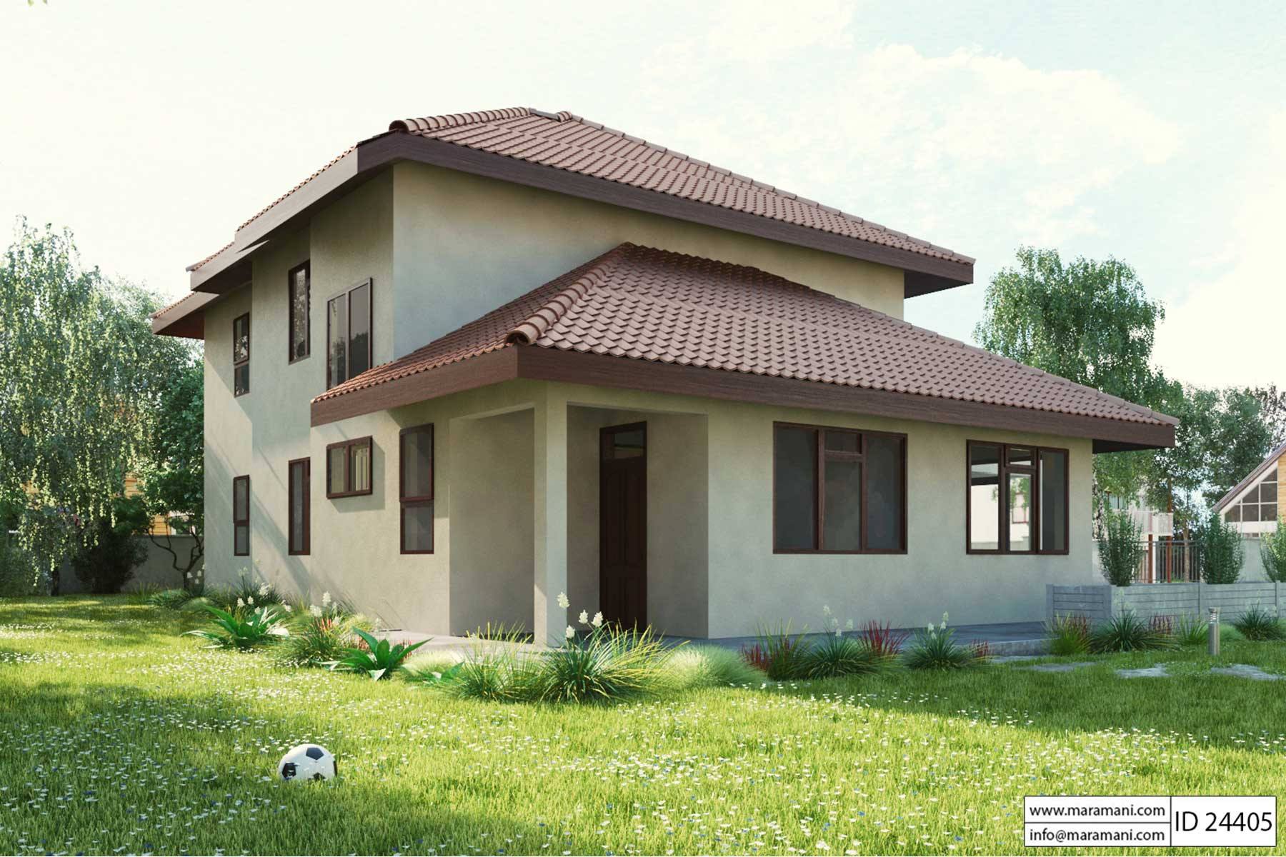 Four Bedroom Villa Plan - ID 24405