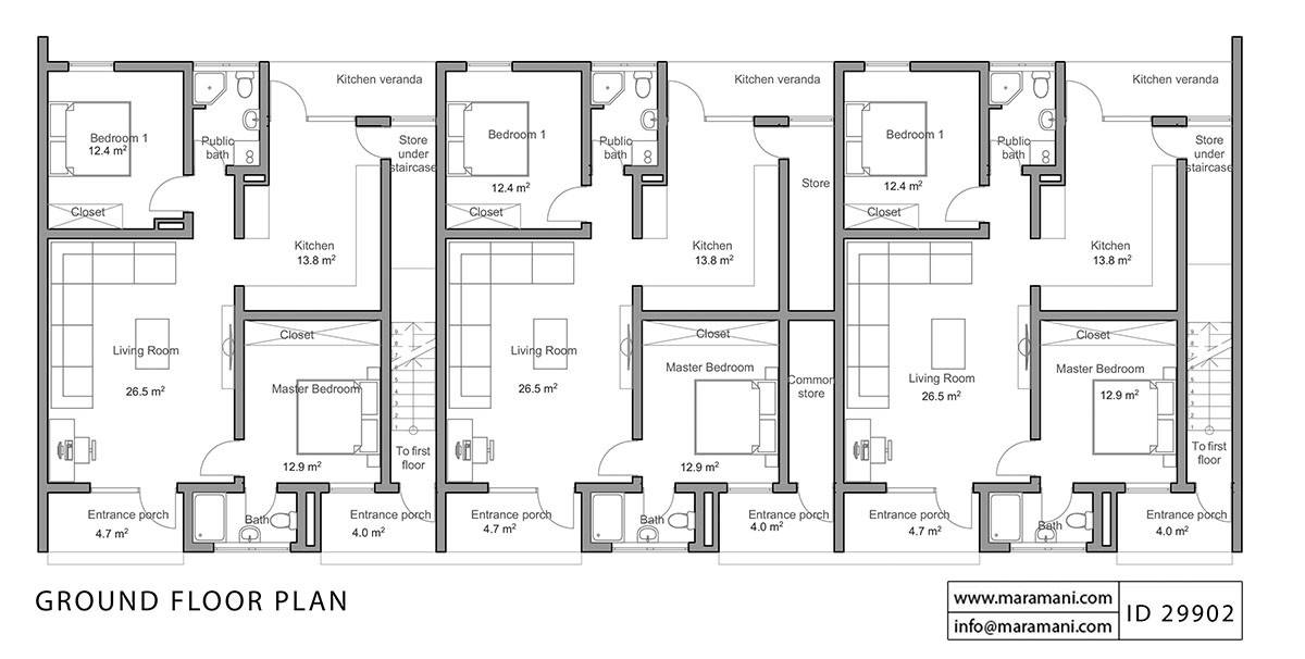 12 Bedroom Apartment Design - ID 29902