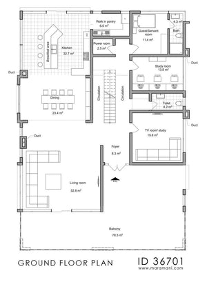 6 Bedrooms Mansion with basement garage - ID 36701 - House Designs by ...