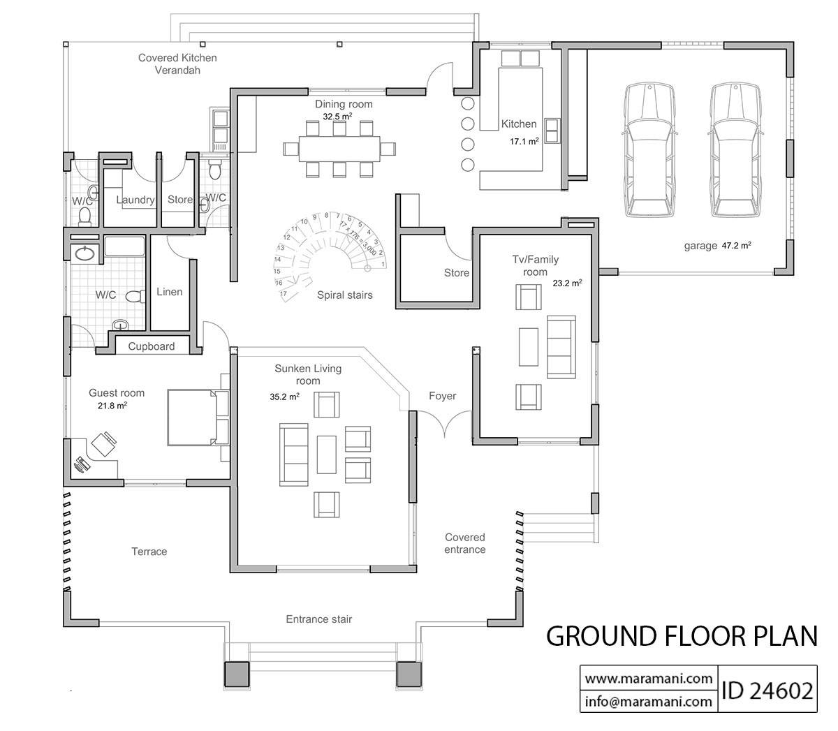 4 Bedroom House Plan - ID 24602