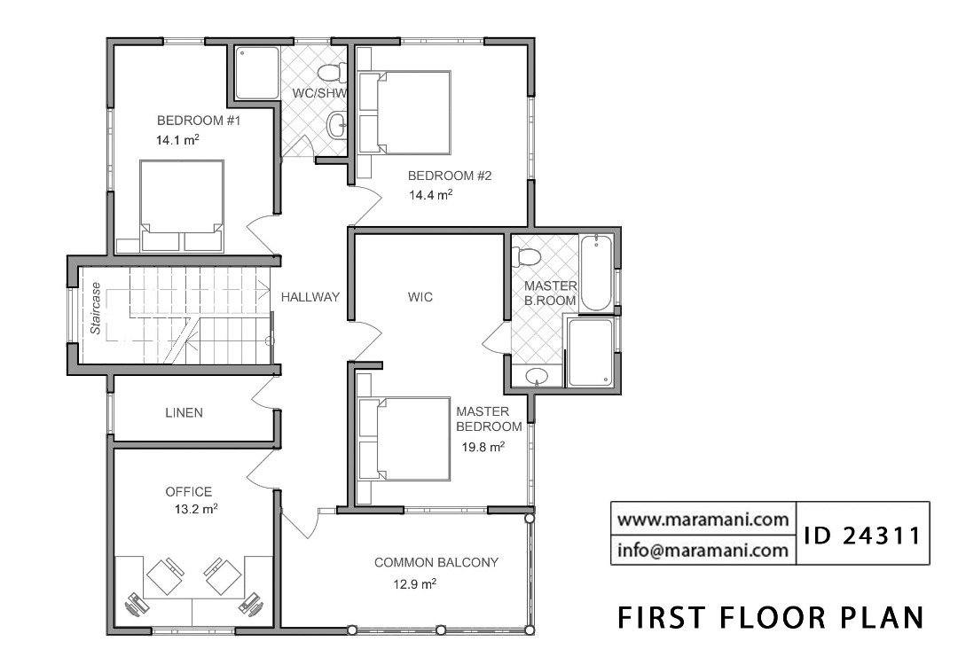 4 Bedroom House Plan - ID 24311