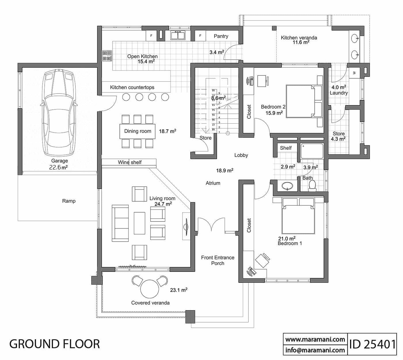 5 Bedroom House Plan - ID 25401
