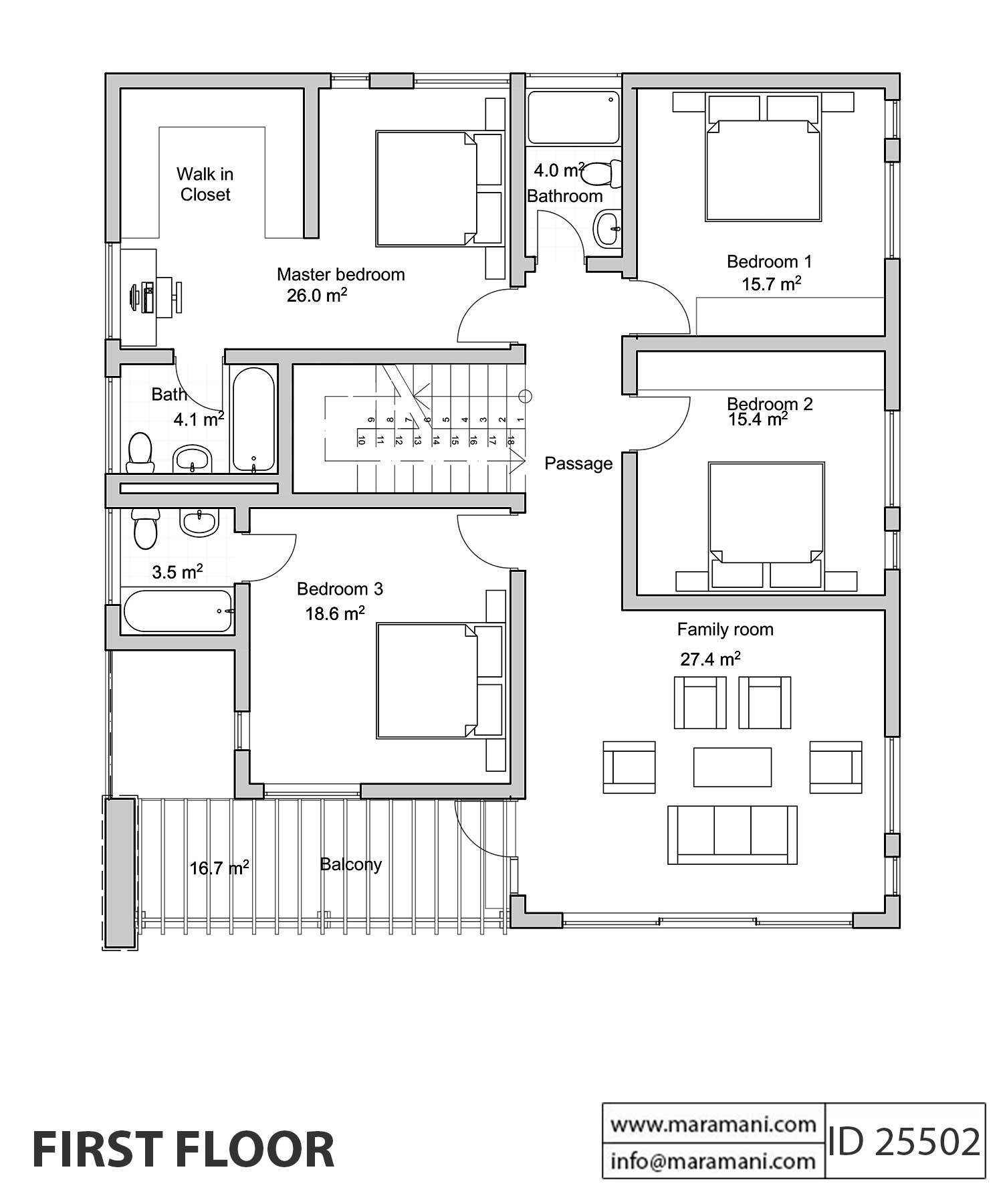 5 Bedroom House Plan - ID 25502
