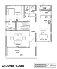 5 Bedroom Modern House Plan - ID 25502 - Floor Plans by Maramani