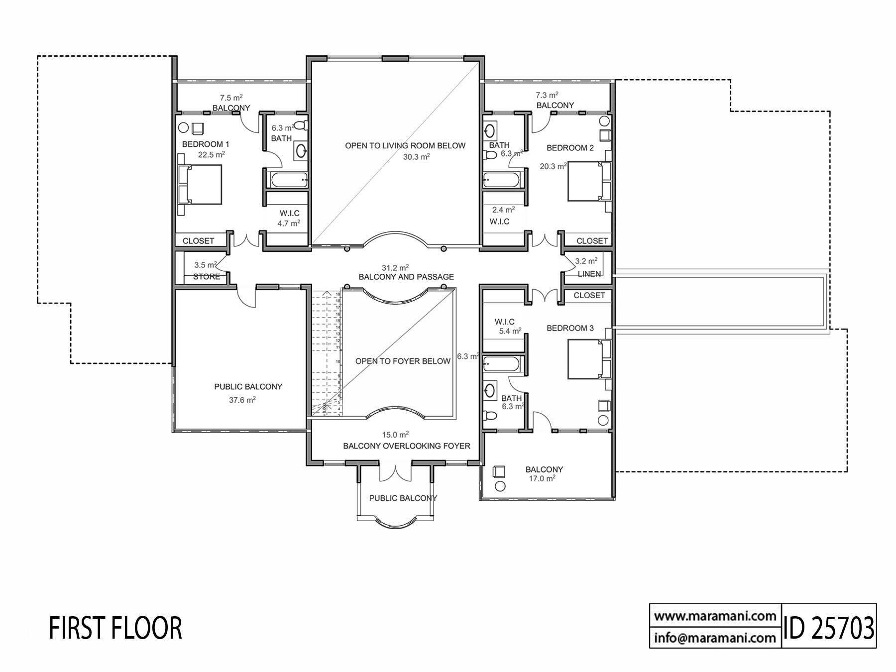 5 Bedroom House Plan - ID 25703