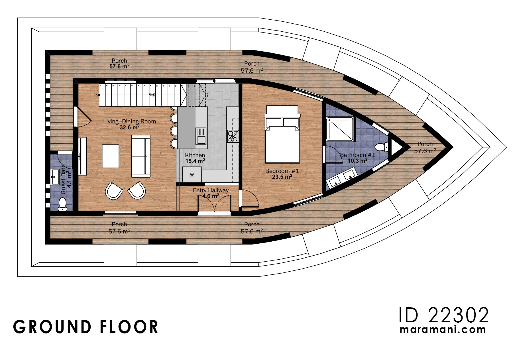 Two Bedroom Old Cast Iron house - ID 22302