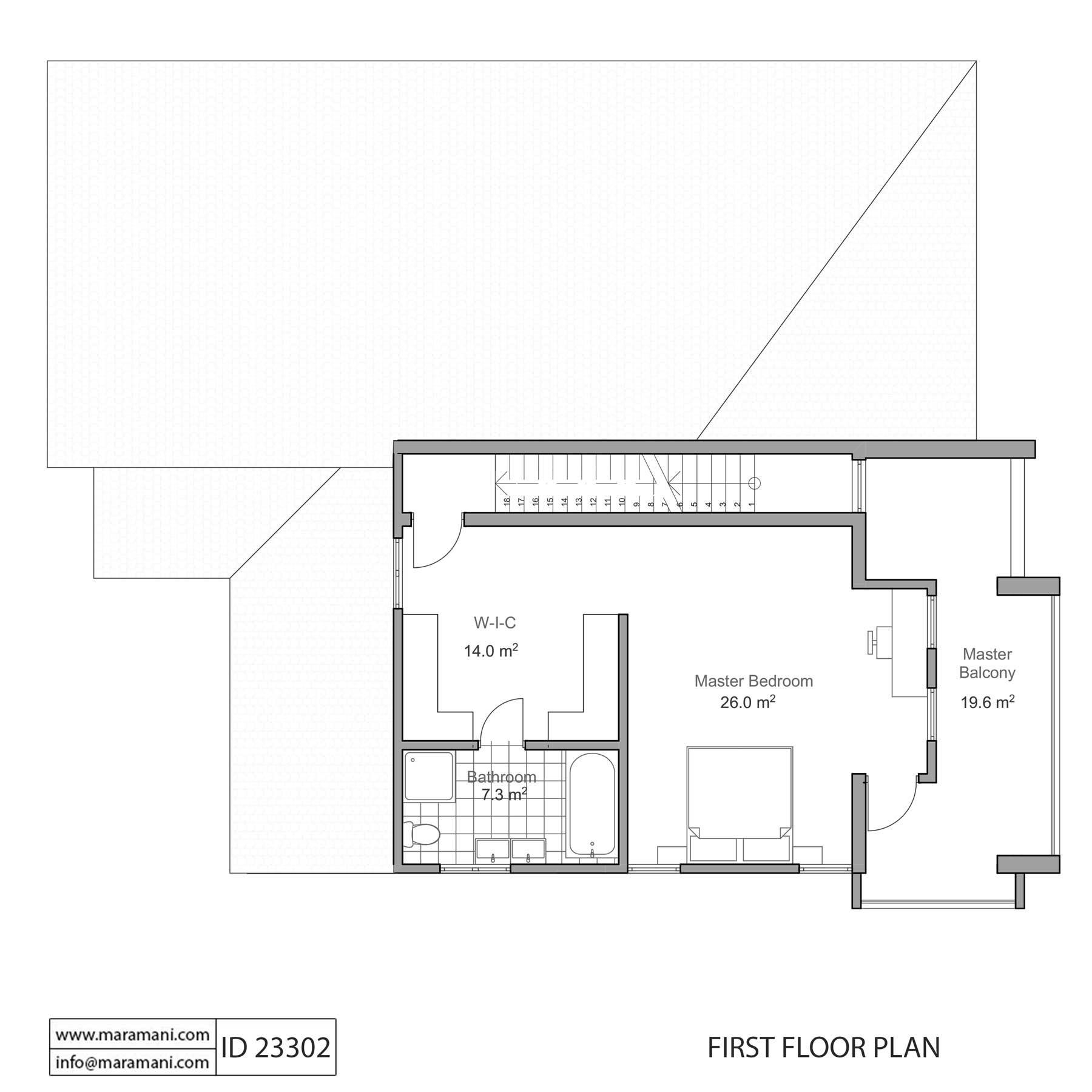 3 Bedroom House Plan - ID 23302