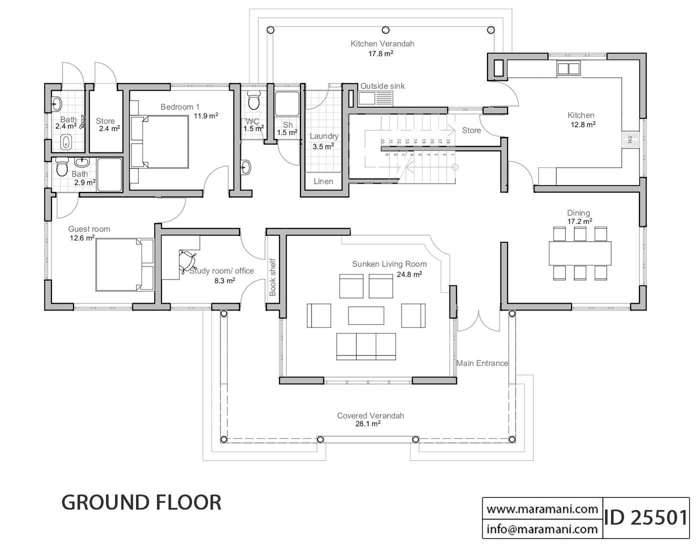 5 Bedroom House Plan - ID 25501