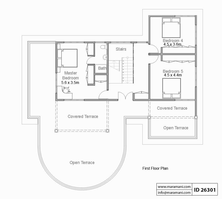 6 Bedroom House Plan - ID 26301