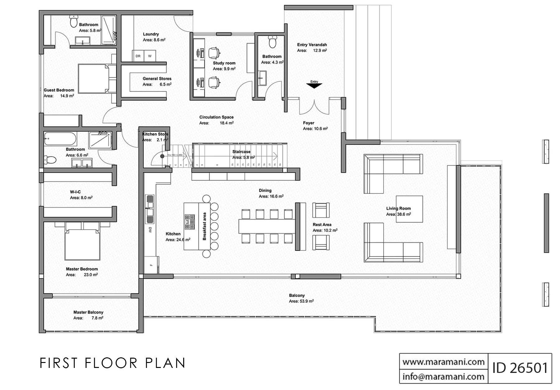 6 Bedroom House Plan - ID 26501